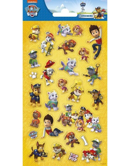 26 stk Glitrende Klistremerker Paw Patrol