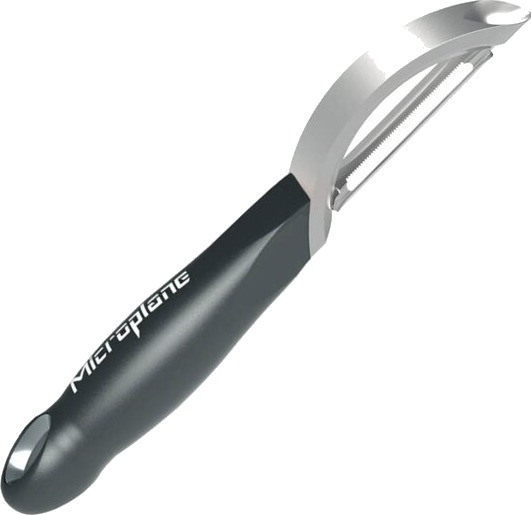 Microplane Professional Tools dobbeltannet skreller 18,5 cm svart