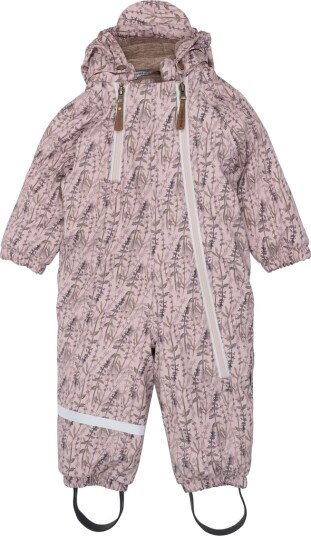 mikk-line Pu Snow Suit 2 Zip Aop Purple 86 mikk-line Pu Snow Suit 2 Zip Aop Purple 86