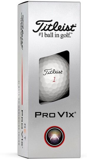 Titleist Pro V1x Rct Golfball Hvit 3 Pack Titleist Pro V1x Rct Golfball Hvit 3 Pack