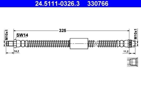 Bremseslange ATE 24.5111-0326.3