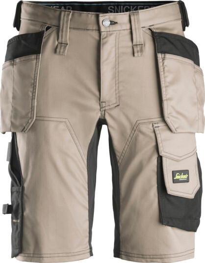 Snickers Workwear 6141 AllroundWork Shorts khaki / svart Khaki/Svart, Klær