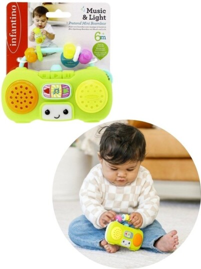 Infantino Babyleke med lyd og lys boombox Infantino Babyleke med lyd og lys boombox