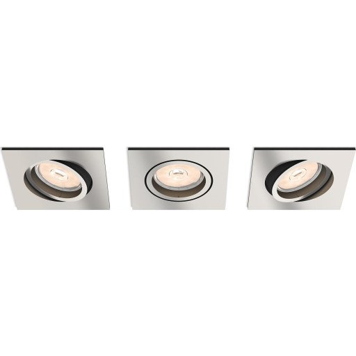 Philips Donegal Innebygd Spot Lysplate Gu10 Led 220-240 V Krom Philips Donegal Innebygd Spot Lysplate Gu10 Led 220-240 V Krom