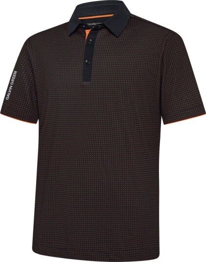 Galvin Green Medley Golf pologenser herre Black Orange XXX Large