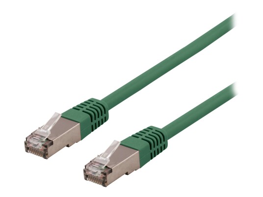 Deltaco Cat6a U/FTP koblingskabel 1m Grønn - RJ-45