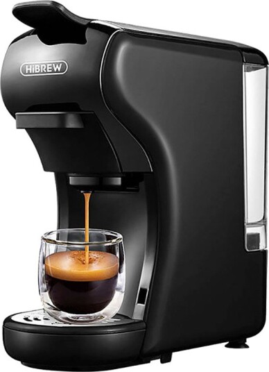 HiBREW H1A Black 3-i-1 Kapsel Kaffemaskin 1450W (1 kopp)