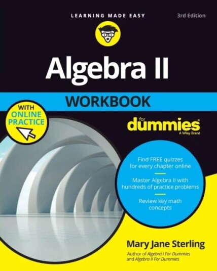 Algebra Ii Workbook For Dummies Av Mary Jane Sterling