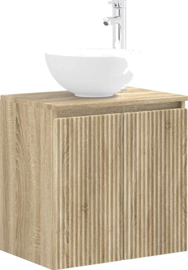  Vegghengt vaskeservant Sonoma eik 49,5 x 41 x 64,5 cm