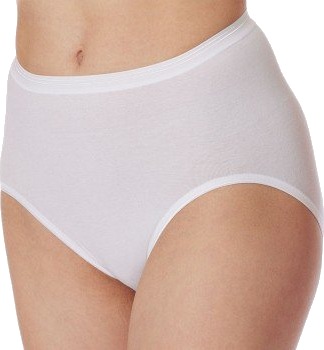 Schiesser Truser Luxury High Waist Pants Hvit bomull 42 Dame