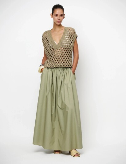 Dante6 Dante6 Gisole Maxi Skirt   Burgundy   38