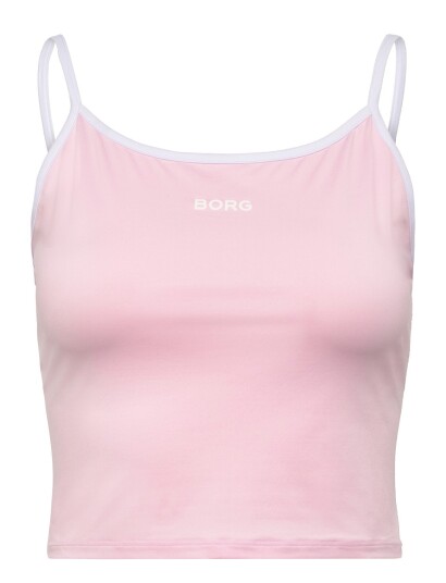 Björn Borg Borg Cropped Strap Tank Top Pink L Björn Borg Borg Cropped Strap Tank Top Pink L