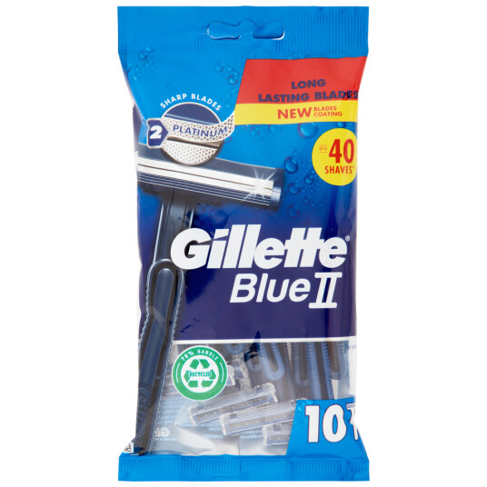 Gillette Engangsskraper Blue II 10-pk.