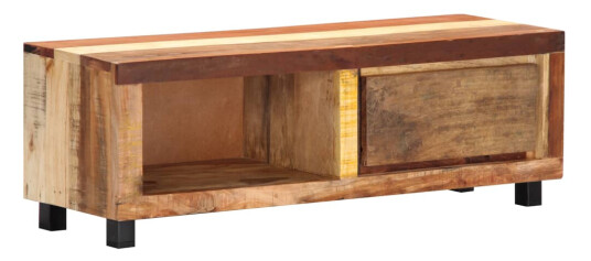 vidaXL TV-benk 100x30x33 cm gjennvunnet heltre 8718475740513