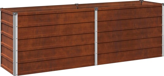 vidaXL Hevet Hagebed Rusten 160 x 40 x 55 cm papp