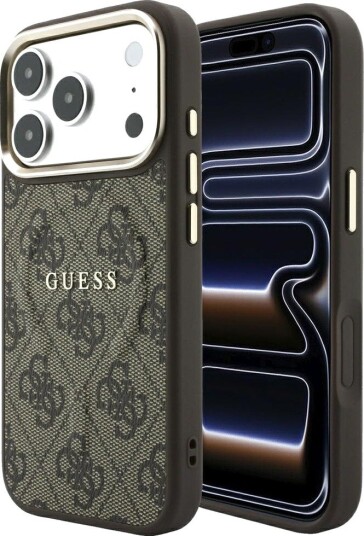 Guess 4G Classic MagSafe Mobildeksel til iPhone 17 Pro / 18 Pro Brun Guess 4G Classic MagSafe Mobildeksel til iPhone 17 Pro / 18 Pro Brun