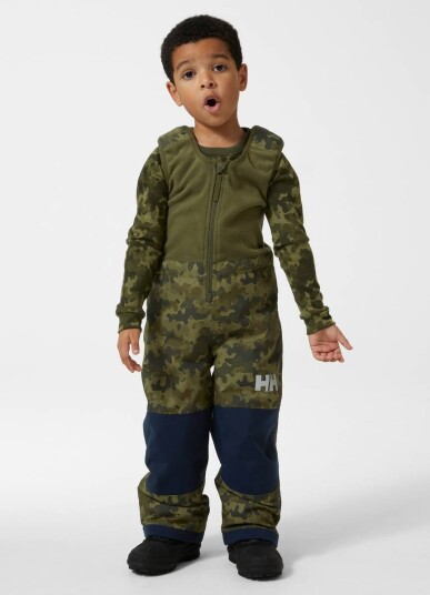Helly Hansen K Vertical Ins Bib Pant Utility Green Aop (98 /3 år)