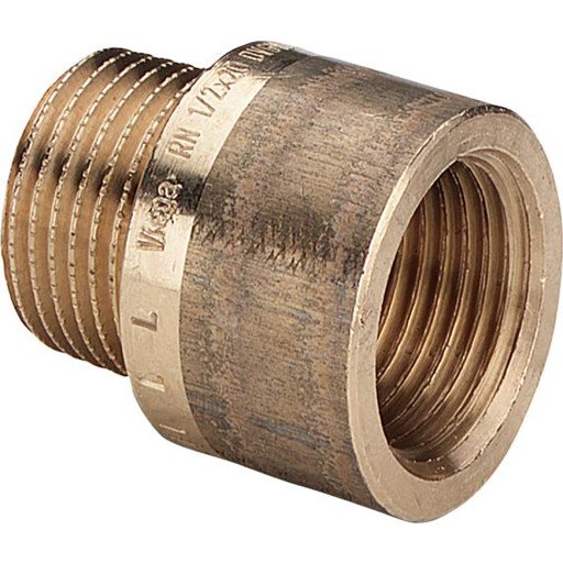 Viega 1/2" x 40 mm Rødgods Silikonbronse Forlenger Viega 1/2" x 40 mm Rødgods Silikonbronse Forlenger