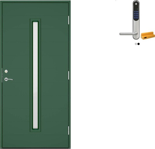 Ytterdør Swedoor Clever-Line+ Mols med Yale Entrus