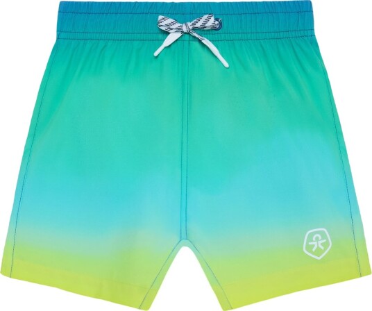 Color Kids Swim Shorts  Aop & Magic Green 104