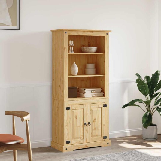 vidaXL Vitrine meksikansk corona-stil furu 80x40x170 cm vidaXL Vitrine meksikansk corona-stil furu 80x40x170 cm