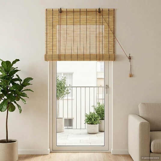 vidaXL Rullegardin Naturlig 80 x 220 cm Siv