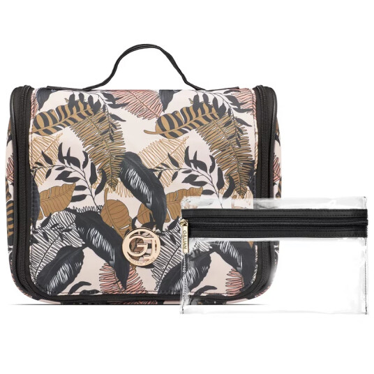 Gillian Jones Organizer Cosmetic bag w. hangup function Leaf Print