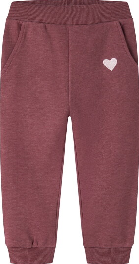 Name It Joggebukser NmfVima Wild Ginger/Heart Broderi Name It 2 år (92) Joggebukse Bordeaux