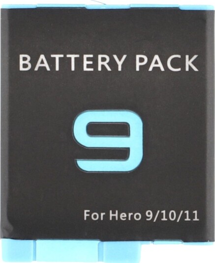 Batteri for GoPro Hero 12 11 10 9 3,85V 1720mAh AHDBT-901 erstatningsbatteri