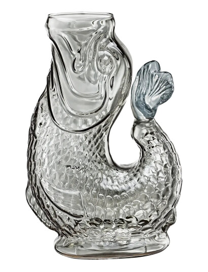 cilio Vandkaraffel Fisk, Grå, Glas, Nemo - Grey - 1 L