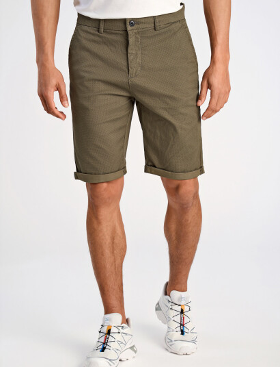 Lindbergh Superflex Aop Chino Shorts - Khaki green - S Lindbergh Superflex Aop Chino Shorts - Khaki green - S
