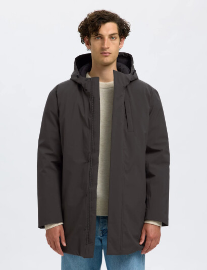 Selected Slhfranklin Urban Tech Parka Noos - Brown - XL Selected Slhfranklin Urban Tech Parka Noos - Brown - XL