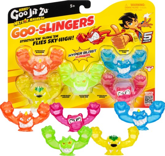 Goo Jit Zu Meteor Madness Glow Figurer 5-pk Goo Jit Zu Meteor Madness Glow Figurer 5-pk