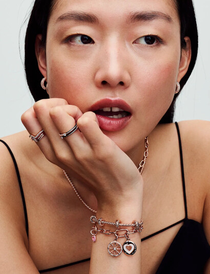 Pandora Heart 14K Rose Gold-Plated Mini Dangle With Orchid Pink Crystal And Pink Enamel - Pink - ONE SIZE Pandora Heart 14K Rose Gold-Plated Mini Dangle With Orchid Pink Crystal And Pink Enamel - Pink - ONE SIZE