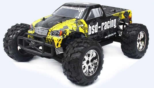 BSD 706T 1/10 Monster Truck Brushed Gul