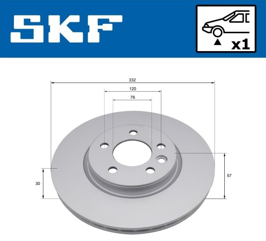 SKF VKBD 81403 V1 Bremseskive