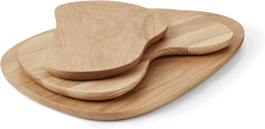 Ferm Living Cairn skjærefjøl 3 deler Oak