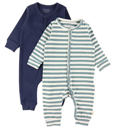 Minymo Sleeping overall 2-pakk Goblin Blue Minymo Sleeping overall 2-pakk Goblin Blue