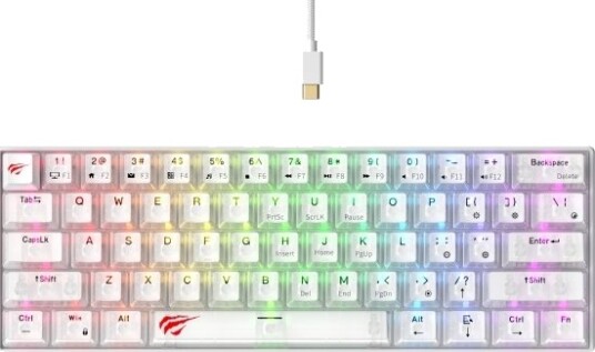Havit KB903L Transparent White RGB Tastatur