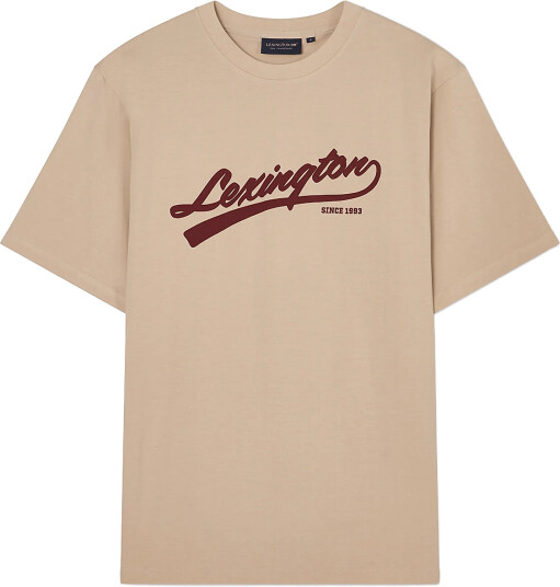 Lexington Clothing Graphic Organic Cotton Tee Beige S
