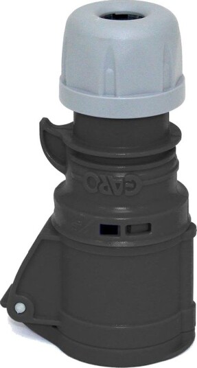 Garo S 232-7 Q Skjøtekontakt IP44, 3-Polet, 32 A, Quick Svart, 7 H