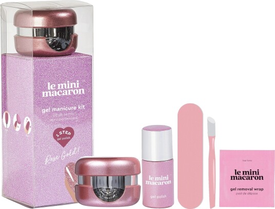 Le Mini Macaron Manicure Kit Rose Gold