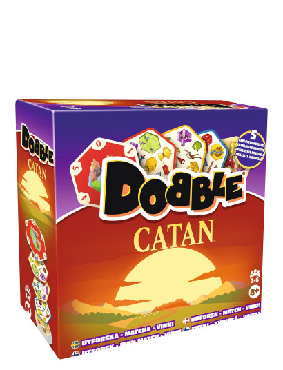 Asmodee Dobble Catan Barnespill med Sekskantede Kort Asmodee Dobble Catan Barnespill med Sekskantede Kort