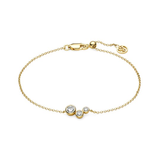 Sif Jakobs Jewellery Sardinien Tre Bracelet Gullfarge Hvit 12.5 mm Sif Jakobs Jewellery Sardinien Tre Bracelet Gullfarge Hvit 12.5 mm