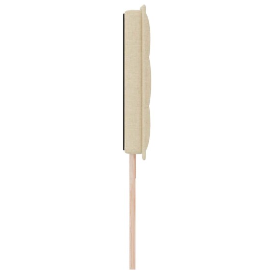 Sengegavl Linjer Design Krem 180 cm Stoff