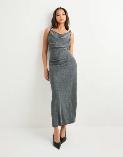 Vero Moda   Sølv   Awursula Sl Square Neck 7/8 Dress
