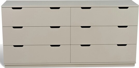 Mavis Aoko Kommode med 6 Skuffer Beige Mavis Aoko Kommode med 6 Skuffer Beige