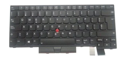 Lenovo Darfon - Brbart tastatur - til utskifting - Spansk - Svart