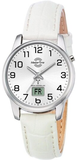 Master Time Dameklokke MTLA 10798 42L Funk Basic Sølvfarget/Lær