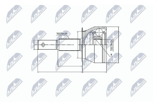 Nty Drivknute drivaksel NTY NPZ NS 085